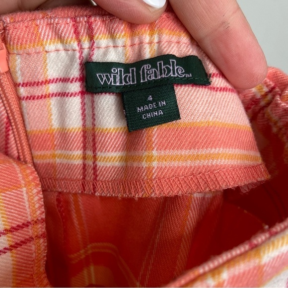 Wild Fable pink plaid mini skirt y2k size 4 - Picture 5 of 6